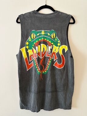 Vintage Landers Snake Graphic Sleeveless Tee Tank Top Men’s Medium